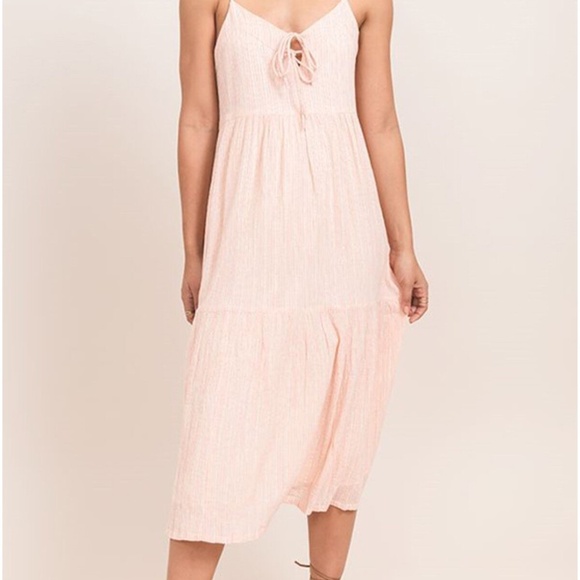 Midi “Others Follow” Peach Spaghetti strap M Dress - Picture 1 of 12